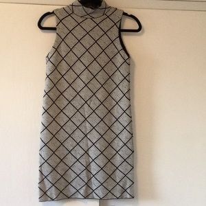 Zara Black Geometric Dress - small